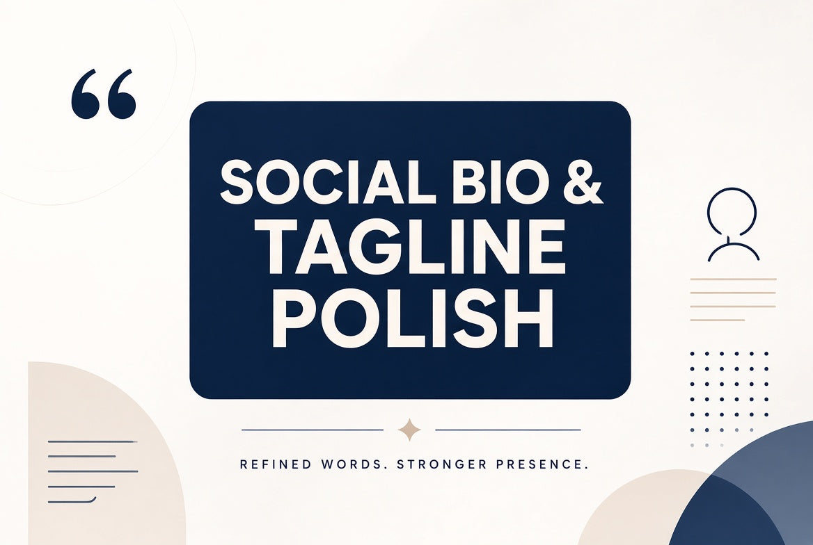 Social Bio And Tagline Polish